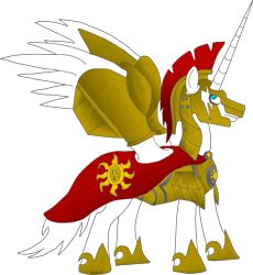 Size: 1039x1127 | Tagged: safe, artist:dylanf3, oc, oc only, oc:whitemane, alicorn, pony, alicorn oc, armor, cloak, clothes, fanfic art, helmet, hoof shoes, male, simple background, solo, stallion, transparent background