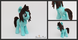 Size: 2091x1087 | Tagged: safe, artist:azurier, earth pony, pony, bring me the horizon, butt, commission, irl, male, photo, plot, plushie, ponified, smiling, smirk, solo, stallion, standing, tom sykes