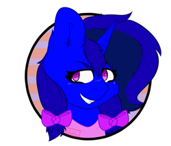 Size: 969x824 | Tagged: safe, artist:diantrex, oc, oc:unknown, pony, unicorn, braid, female, icon, smug, solo