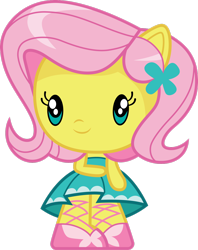 Size: 2180x2750 | Tagged: safe, artist:cloudyglow, fluttershy, equestria girls, cutie mark crew, simple background, solo, toy, transparent background