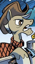 Size: 230x415 | Tagged: safe, artist:andypriceart, idw, earth pony, pony, spoiler:comic, spoiler:comic67, cropped, icy shanks, male, official comic, stallion