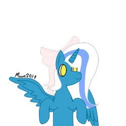 Size: 768x768 | Tagged: safe, artist:moonkins59, oc, oc:fleurbelle, alicorn, pony, alicorn oc, bow, female, hair bow, mare