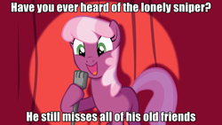 Size: 1920x1080 | Tagged: safe, derpibooru import, cheerilee, earth pony, pony, cheerilee pun, curtain, exploitable meme, female, green eyes, impact font, mare, meme, microphone, open mouth, pun, smiling, solo, spotlight, text, two toned mane, two toned tail