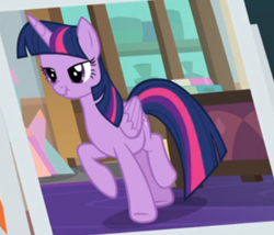 Size: 398x341 | Tagged: safe, screencap, twilight sparkle, twilight sparkle (alicorn), alicorn, the mean 6, cropped, picture, raised hoof, scrunchy face, solo