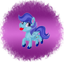 Size: 1600x1547 | Tagged: safe, artist:missmele-madness, oc, pegasus, pony, my little pony: pony life, deviantart watermark, male, obtrusive watermark, solo, stallion, tongue out, watermark