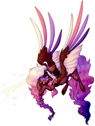 Size: 1850x2450 | Tagged: safe, artist:mcwolfity, oc, oc only, pegasus, pony, colored wings, female, freckles, mare, multicolored wings, open mouth, pegasus oc, simple background, solo, transparent background, wings