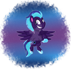 Size: 1600x1546 | Tagged: safe, artist:missmele-madness, oc, oc:endless night, pegasus, pony, my little pony: pony life, deviantart watermark, male, obtrusive watermark, solo, stallion, watermark