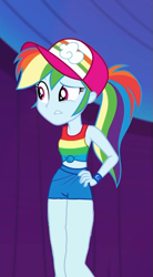 Size: 457x827 | Tagged: safe, artist:princesslunadashmlp, rainbow dash, better together, equestria girls, spring breakdown, midriff, solo