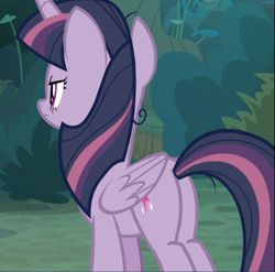 Size: 950x938 | Tagged: safe, screencap, mean twilight sparkle, the mean 6, cropped, rear view, solo