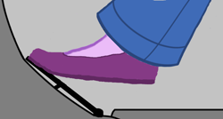Size: 1338x718 | Tagged: safe, sci-twi, twilight sparkle, equestria girls, driving, flats, legs, pedal, pictures of legs