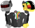 Size: 1950x1613 | Tagged: safe, artist:tacobender, derpibooru import, oc, pony, robot, robot pony, cutie mark, daft punk, guy-manuel de homem-christo, inkscape, male, necktie, png, ponified, stallion, thomas bangalter, vector