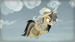 Size: 1920x1080 | Tagged: safe, screencap, daring do, pony, daring doubt, flying, solo, vase