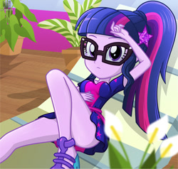 Size: 641x609 | Tagged: safe, artist:charliexe, sci-twi, twilight sparkle, better together, equestria girls, spring breakdown, adorasexy, beautiful, breasts, busty sci-twi, clothes, cute, dress, female, geode of telekinesis, glasses, headlight sparkle, legs, magical geodes, ponytail, schrödinger's pantsu, sexy, skirt, skirt lift, solo, stupid sexy sci-twi, stupid sexy twilight, thighs, twiabetes, twibutt, upskirt denied