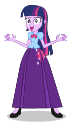 Size: 493x854 | Tagged: safe, artist:cartoonmasterv3, twilight sparkle, twilight sparkle (alicorn), alicorn, equestria girls, alternate universe, clothes, evil twilight, long skirt, skirt, solo