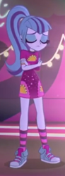 Size: 157x425 | Tagged: safe, screencap, sonata dusk, better together, equestria girls, find the magic, clothes, converse, cropped, dress, female, ponytail, shoes, sneakers, socks, solo, taco dress