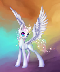 Size: 900x1080 | Tagged: safe, artist:asimos, oc, oc only, oc:rainbow bubble, bubble, bubble mane, solo