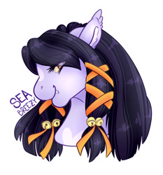 Size: 1024x1098 | Tagged: safe, artist:seabreezyy, oc, bat pony, pony, bust, female, mare, portrait, simple background, solo, white background