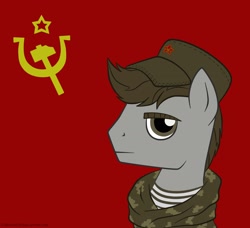 Size: 1849x1683 | Tagged: safe, artist:ponyarchuk, oc, pony, solo, soviet