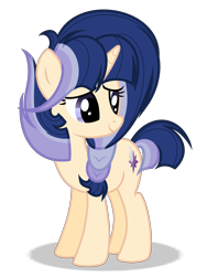 Size: 2353x2977 | Tagged: safe, artist:galaxyswirlsyt, derpibooru import, oc, oc:engima sentry, pony, unicorn, female, mare, offspring, parent:flash sentry, parent:twilight sparkle, parents:flashlight, simple background, solo, transparent background