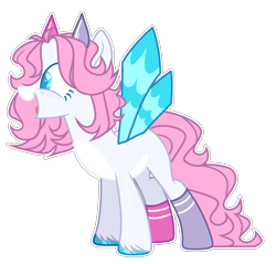 Size: 2100x2008 | Tagged: safe, artist:chococolte, oc, original species, pony, female, horns, mare, simple background, solo, transparent background
