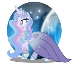 Size: 1280x1110 | Tagged: safe, artist:tenderrain46, oc, oc only, oc:universe starlight, alicorn, pony, alicorn oc, clothes, crown, dress, female, gala dress, jewelry, mare, regalia, simple background, solo, transparent background