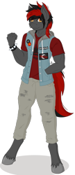 Size: 587x1361 | Tagged: safe, artist:lumino010, oc, anthro, earth pony, unguligrade anthro, anthro oc, clothes, digital art, jacket, male, reference sheet, solo