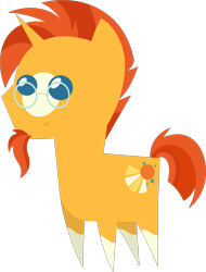 Size: 1491x1961 | Tagged: safe, artist:estories, editor:slayerbvc, sunburst, pony, unicorn, cropped, glasses, male, missing accessory, pointy ponies, simple background, smiling, socks (coat marking), solo, stallion, sunburst's glasses, transparent background, vector