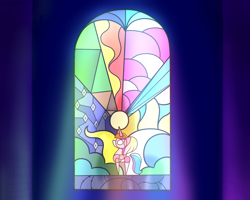 Size: 2000x1600 | Tagged: safe, artist:angiepeggy2114, deviantart watermark, obtrusive watermark, stained glass, stained glass window, watermark, window