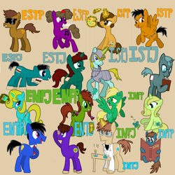 Size: 5000x5000 | Tagged: safe, artist:green-viper, pony, mbti, ponified, simple background, transparent background