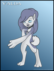 Size: 924x1220 | Tagged: safe, artist:dolenore, oc, oc:valda, diamond dog, female, female diamond dog, solo