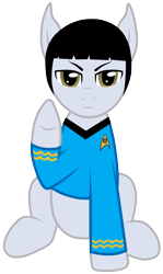 Size: 3024x5078 | Tagged: safe, artist:jennieoo, pony, ponified, spock, star trek