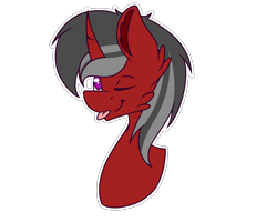 Size: 3507x2800 | Tagged: safe, artist:chazmazda, oc, oc only, pony, commission, commissions open, digital art, simple background, solo, tongue out, transparent background