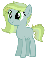 Size: 1560x2048 | Tagged: safe, artist:ashyfur524, derpibooru import, oc, oc:peridot pie, earth pony, pony, base used, female, magical lesbian spawn, offspring, parent:lightning dust, parent:limestone pie, parents:limedust, simple background, solo, teenager, transparent background