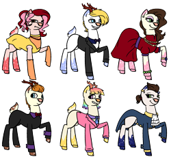 Size: 1903x1752 | Tagged: safe, artist:dragonflyfire8, artist:ponebox, oc, oc only, deer, deer pony, original species, collaboration, bow, bowtie, clothes, dress, grin, hair bow, raised hoof, simple background, smiling, transparent background