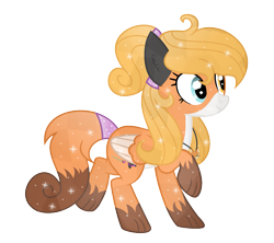 Size: 1985x1761 | Tagged: safe, artist:darbypop1, oc, oc only, oc:harper fox, crystal pony, fox, fox pony, hybrid, pegasus, crystallized, female, mare, simple background, solo, transparent background, two toned wings, wings