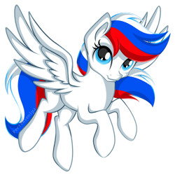 Size: 1024x1024 | Tagged: source needed, safe, artist:perfexsoniya, oc, oc:marussia, pegasus, pony, female, nation ponies, ponified, russia, solo