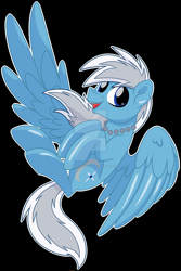 Size: 1280x1921 | Tagged: safe, artist:missmele-madness, oc, oc:snowblitz, pegasus, pony, black background, deviantart watermark, male, obtrusive watermark, simple background, solo, stallion, watermark