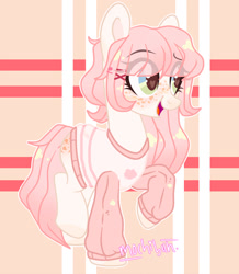 Size: 1280x1467 | Tagged: safe, artist:fliyingrainbow, oc, oc:abby, earth pony, pony, clothes, female, mare, solo, sweater