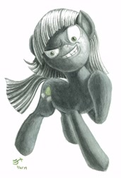 Size: 2050x3000 | Tagged: safe, artist:michiito, limestone pie, earth pony, pony, signature, smiling, solo, traditional art