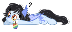 Size: 2259x1000 | Tagged: safe, artist:emberslament, oc, oc only, oc:mitzy, bat pony, pony, apple, cute, fangs, female, food, freckles, mare, ocbetes, simple background, solo, transparent background, zap apple