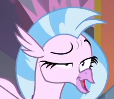 Size: 234x204 | Tagged: safe, screencap, silverstream, classical hippogriff, hippogriff, she's all yak, cropped, cute, diastreamies, faic, great moments in animation, solo, you look so weird