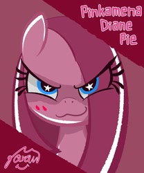 Size: 567x680 | Tagged: safe, artist:garammasara, pinkie pie, pony, pinkamena diane pie, solo, starry eyes, wingding eyes