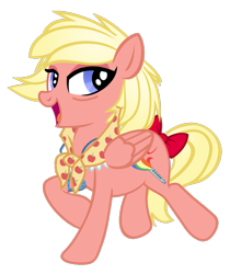 Size: 1338x1594 | Tagged: safe, artist:pixelkitties, editor:mr. gumball, pegasus, pony, ashleigh ball, bags under eyes, bow, female, mare, simple background, solo, tail bow, transparent background