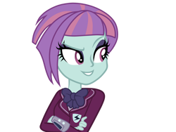 Size: 1032x774 | Tagged: safe, sunny flare, equestria girls, friendship games, crossed arms, evil grin, female, grin, simple background, smiling, smirk, solo, transparent background