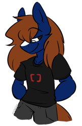 Size: 1245x1925 | Tagged: safe, artist:speaks-in-sketches, oc, oc only, oc:spec steele, anthro, clothes, glasses, shirt, simple background, solo, transparent background