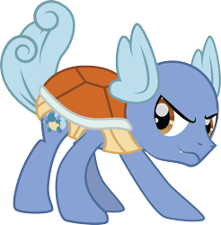 Size: 2387x2430 | Tagged: safe, artist:benybing, pony, crossover, pokémon, ponified, simple background, solo, transparent background, wartortle
