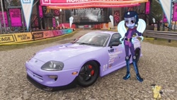 Size: 1192x670 | Tagged: safe, artist:forzaveteranenigma, sugarcoat, fanfic:shadowbolts racing, equestria girls, car, forza horizon 4, photo, toyota, toyota supra