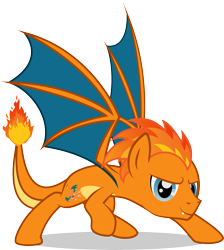 Size: 5849x6534 | Tagged: safe, artist:benybing, dracony, hybrid, pony, charizard, crossover, pokémon, ponified, simple background, solo, transparent background