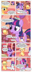Size: 868x1942 | Tagged: safe, artist:dziadek1990, edit, edited screencap, screencap, applejack, rarity, twilight sparkle, earth pony, pony, unicorn, comic:sunny day, look before you sleep, book, comic, conversation, dialogue, dungeons and dragons, golden oaks library, hair curlers, library, out of character, pen and paper rpg, rpg, screencap comic, slice of life, table, tabletop game, text