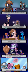 Size: 1280x3234 | Tagged: safe, artist:tailzkip, oc, oc:rubik, pony, unicorn, ask, ask pun, colt, magic, male